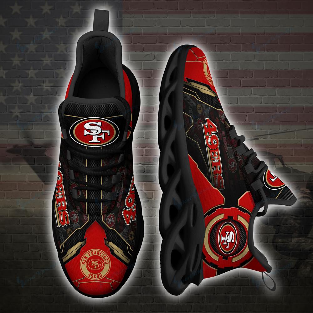 San Francisco 49ers Max Soul Shoes Sneakers for Men And Women – NFL Football Fan Shoes, Team Sneakers - Image 3