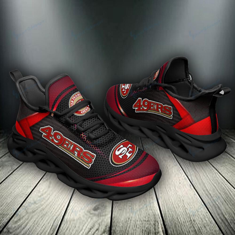San Francisco 49ers Max Soul Shoes Sneakers for Men And Women – NFL Football Fan Shoes, Team Sneakers - Image 4