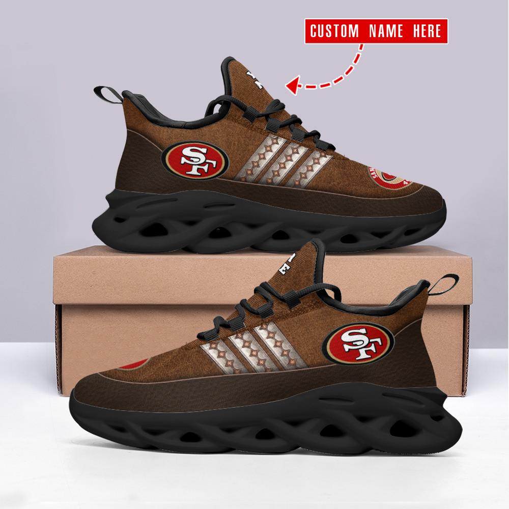 San Francisco 49ers Max Soul Shoes Sneakers for Men And Women – NFL Football Fan Shoes, Team Sneakers - Image 3
