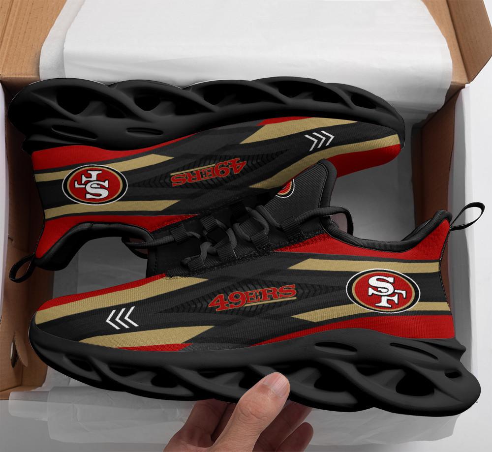 San Francisco 49ers Max Soul Shoes Sneakers for Men And Women – NFL Football Fan Shoes, Team Sneakers - Image 3