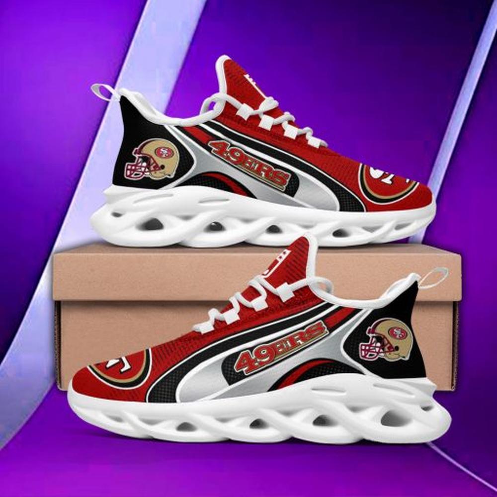 San Francisco 49ers Max Soul Shoes Sneakers for Men And Women – NFL Football Fan Shoes, Team Sneakers - Image 3