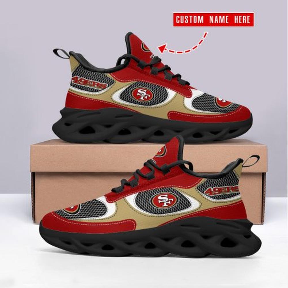 San Francisco 49ers Max Soul Shoes Sneakers for Men And Women – NFL Football Fan Shoes, Team Sneakers - Image 5
