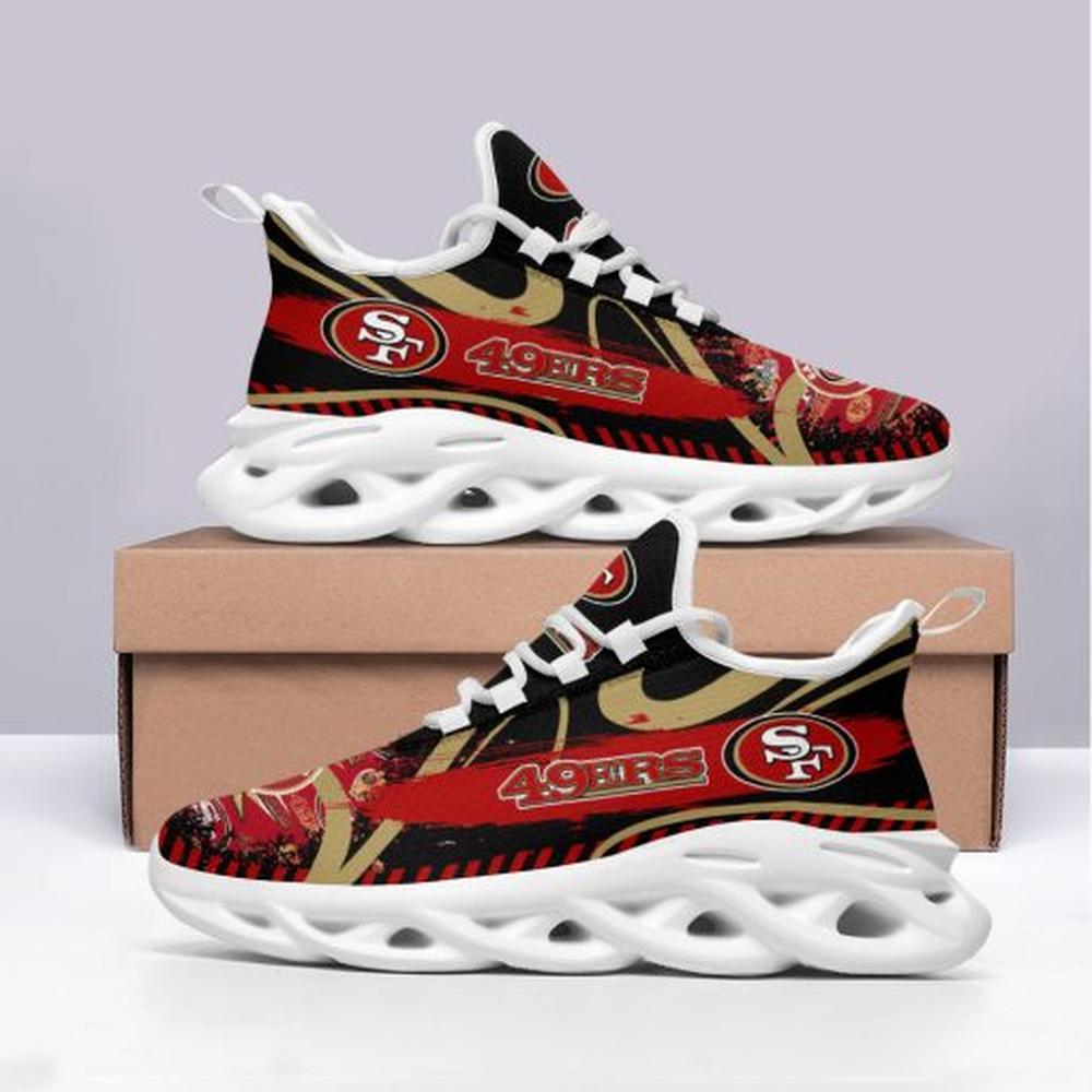 San Francisco 49ers Max Soul Shoes Sneakers for Men And Women – NFL Football Fan Shoes, Team Sneakers - Image 4
