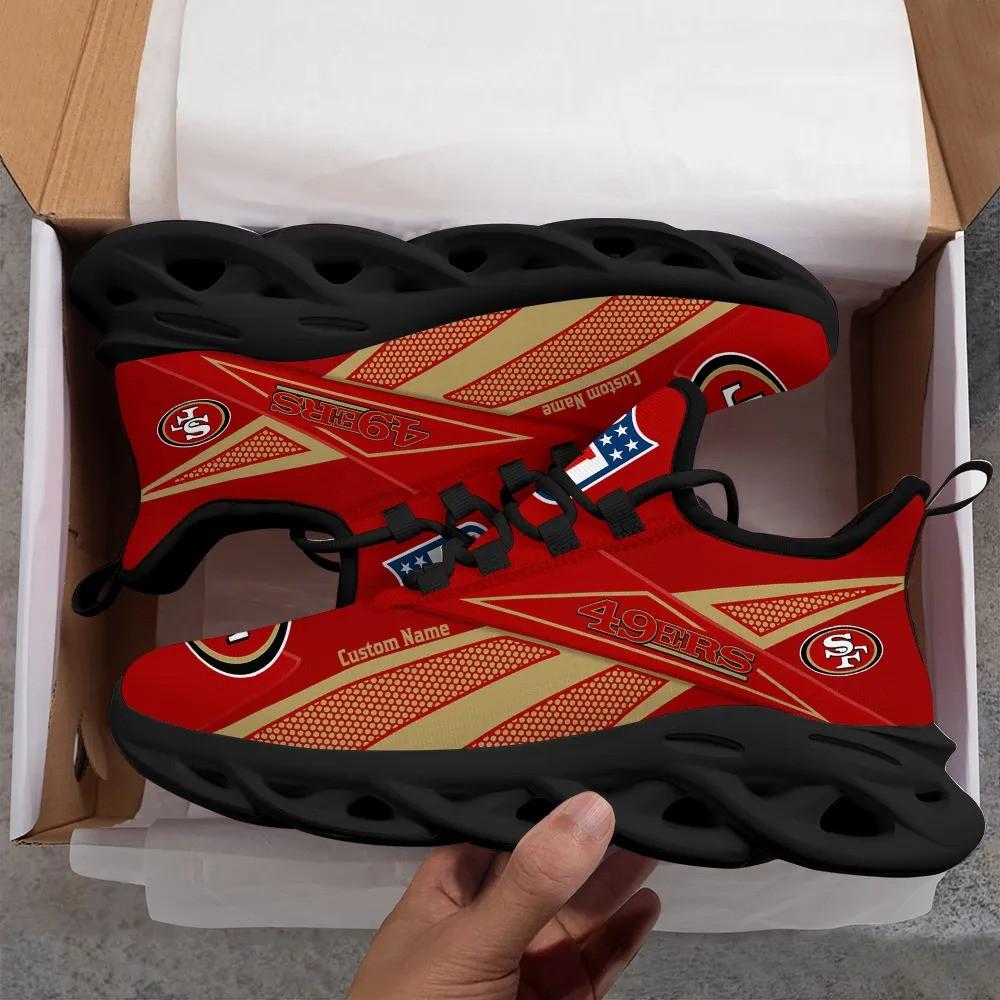 San Francisco 49ers Max Soul Shoes Sneakers for Men And Women – NFL Football Fan Shoes, Team Sneakers - Image 3