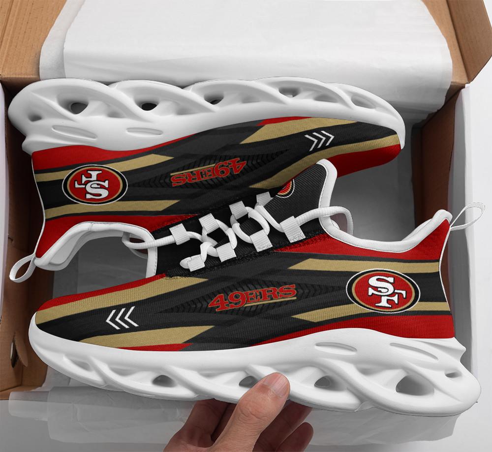 San Francisco 49ers Max Soul Shoes Sneakers for Men And Women – NFL Football Fan Shoes, Team Sneakers - Image 4