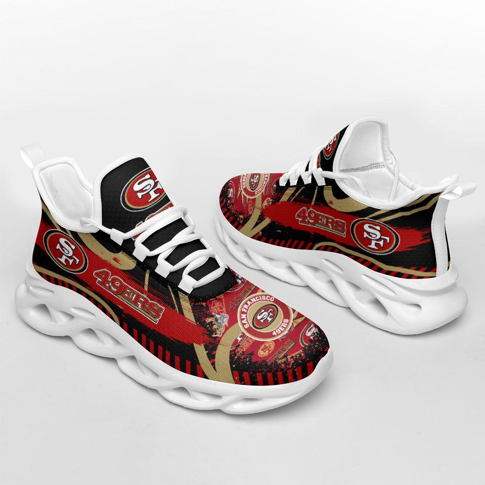 San Francisco 49ers Max Soul Shoes Sneakers for Men And Women – NFL Football Fan Shoes, Team Sneakers - Image 3