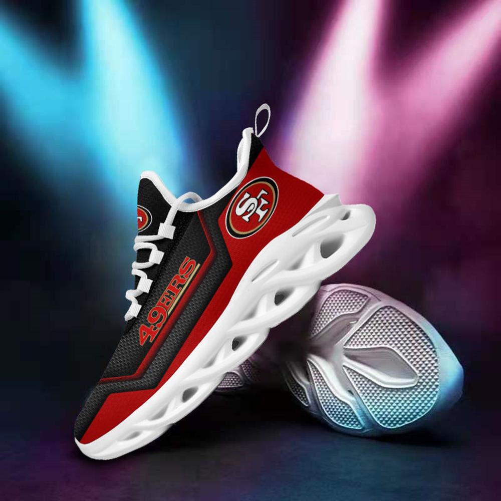 San Francisco 49ers Max Soul Shoes Sneakers for Men And Women – NFL Football Fan Shoes, Team Sneakers - Image 3