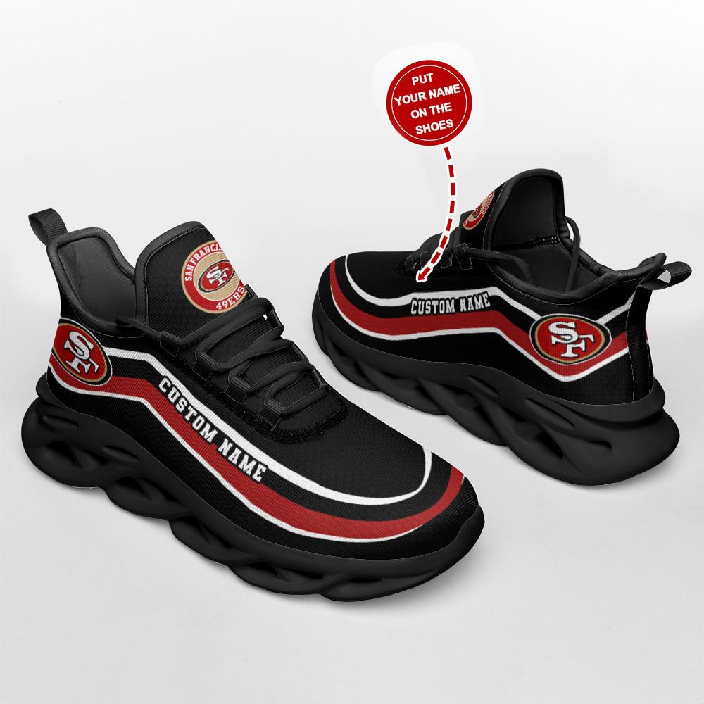 San Francisco 49ers Max Soul Shoes Sneakers for Men And Women – NFL Football Fan Shoes, Team Sneakers - Image 4