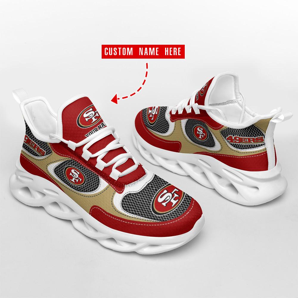 San Francisco 49ers Max Soul Shoes Sneakers for Men And Women – NFL Football Fan Shoes, Team Sneakers - Image 3