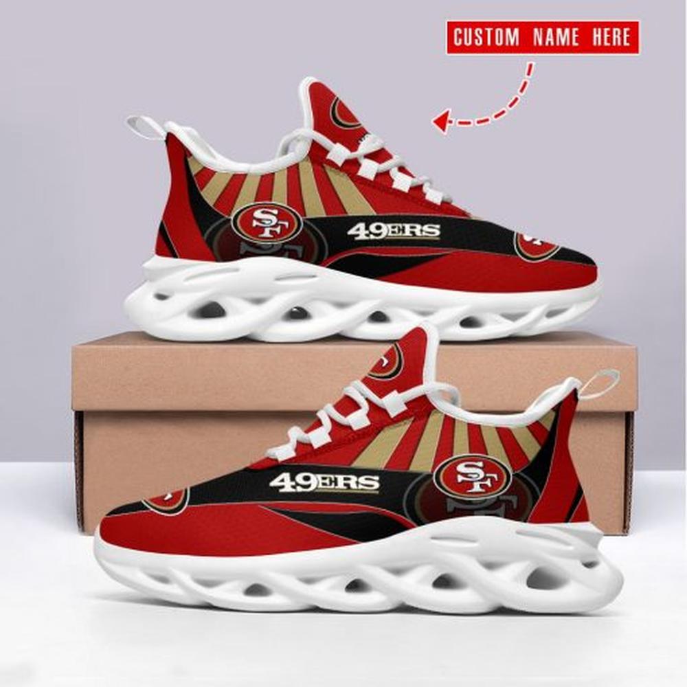 San Francisco 49ers Max Soul Shoes Sneakers for Men And Women – NFL Football Fan Shoes, Team Sneakers - Image 5