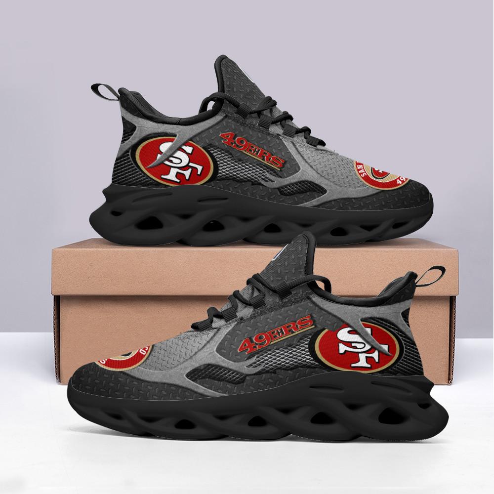San Francisco 49ers Max Soul Shoes Sneakers for Men And Women – NFL Football Fan Shoes, Team Sneakers