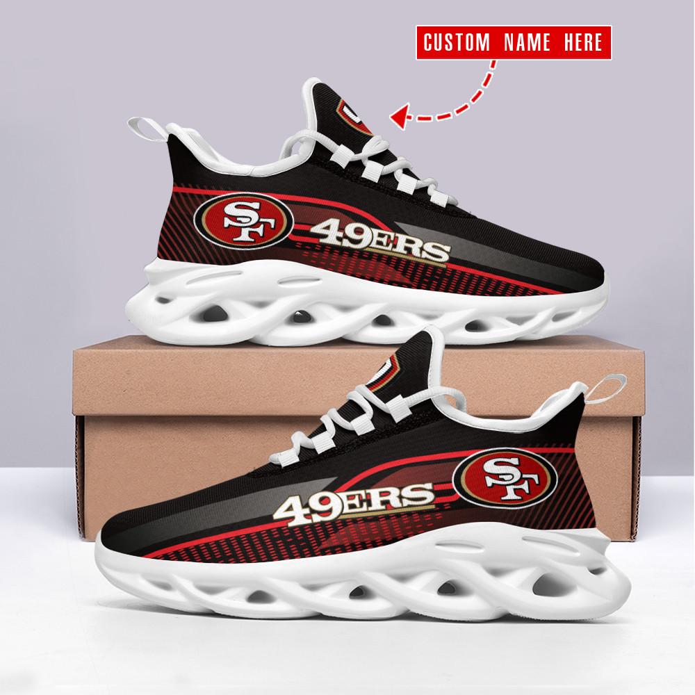 San Francisco 49ers Max Soul Shoes Sneakers for Men And Women – NFL Football Fan Shoes, Team Sneakers - Image 3