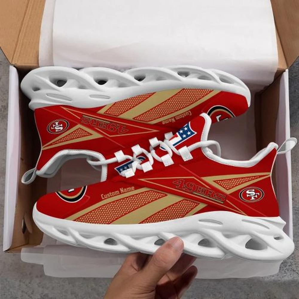 San Francisco 49ers Max Soul Shoes Sneakers for Men And Women – NFL Football Fan Shoes, Team Sneakers - Image 5