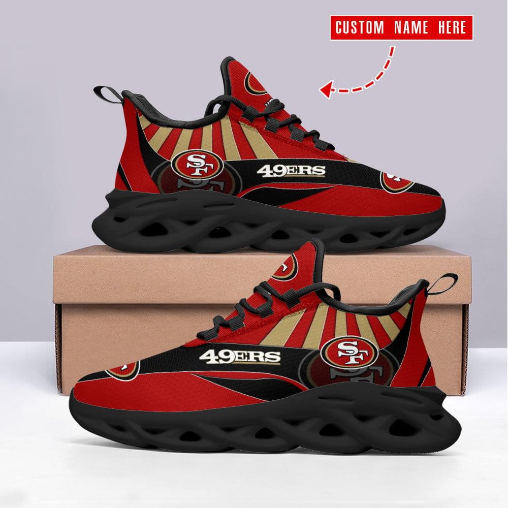San Francisco 49ers Max Soul Shoes Sneakers for Men And Women – NFL Football Fan Shoes, Team Sneakers - Image 3