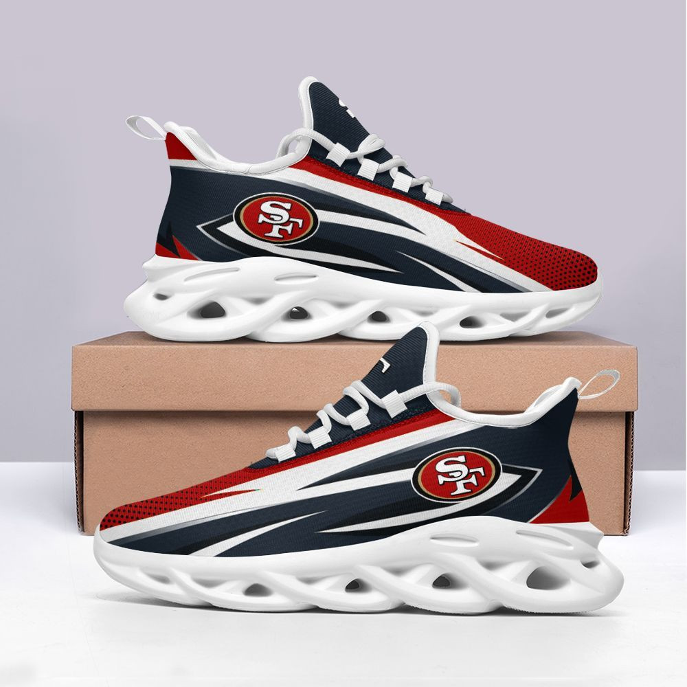 San Francisco 49ers Max Soul Shoes Sneakers for Men And Women – NFL Football Fan Shoes, Team Sneakers