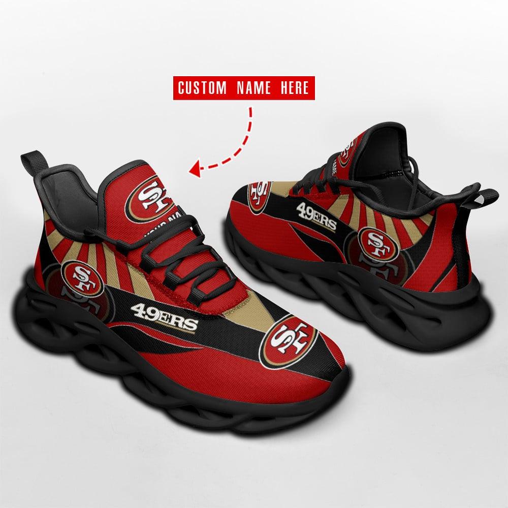 San Francisco 49ers Max Soul Shoes Sneakers for Men And Women – NFL Football Fan Shoes, Team Sneakers - Image 4