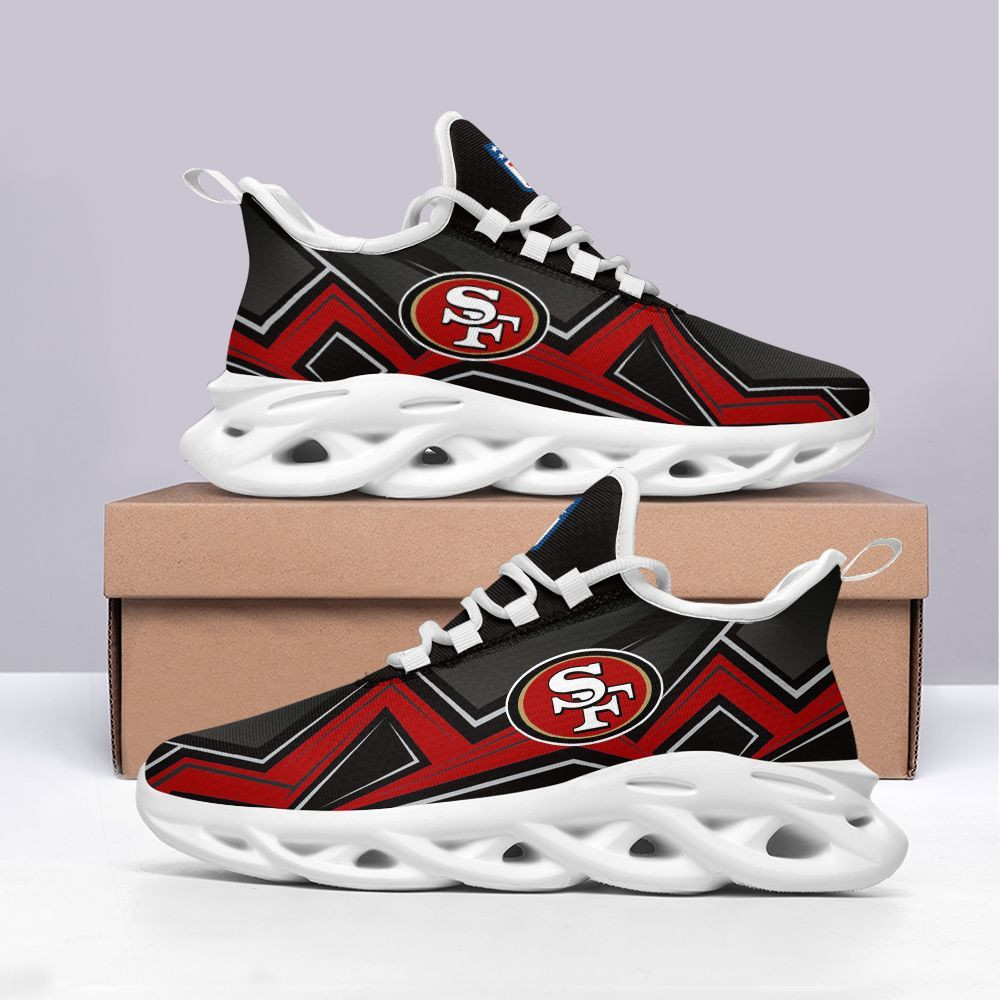San Francisco 49ers Max Soul Shoes Sneakers for Men And Women – NFL Football Fan Shoes, Team Sneakers