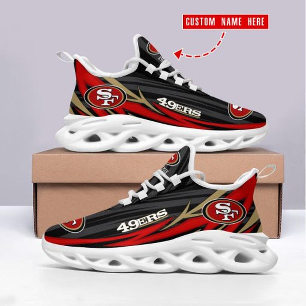 San Francisco 49ers Max Soul Shoes Sneakers for Men And Women – NFL Football Fan Shoes, Team Sneakers - Image 5