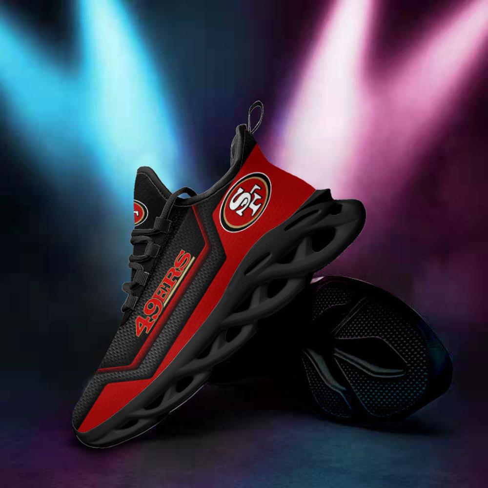 San Francisco 49ers Max Soul Shoes Sneakers for Men And Women – NFL Football Fan Shoes, Team Sneakers - Image 4