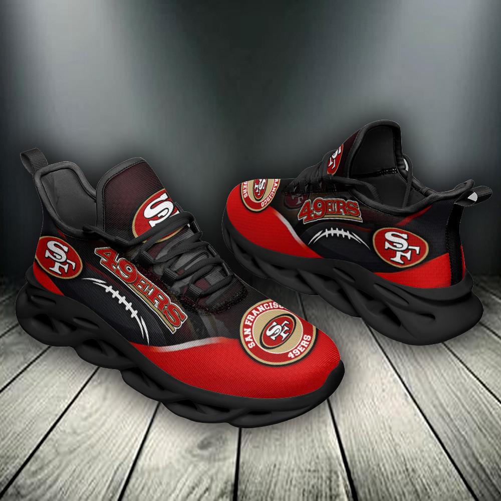 San Francisco 49ers Max Soul Shoes Sneakers for Men And Women – NFL Football Fan Shoes, Team Sneakers - Image 4