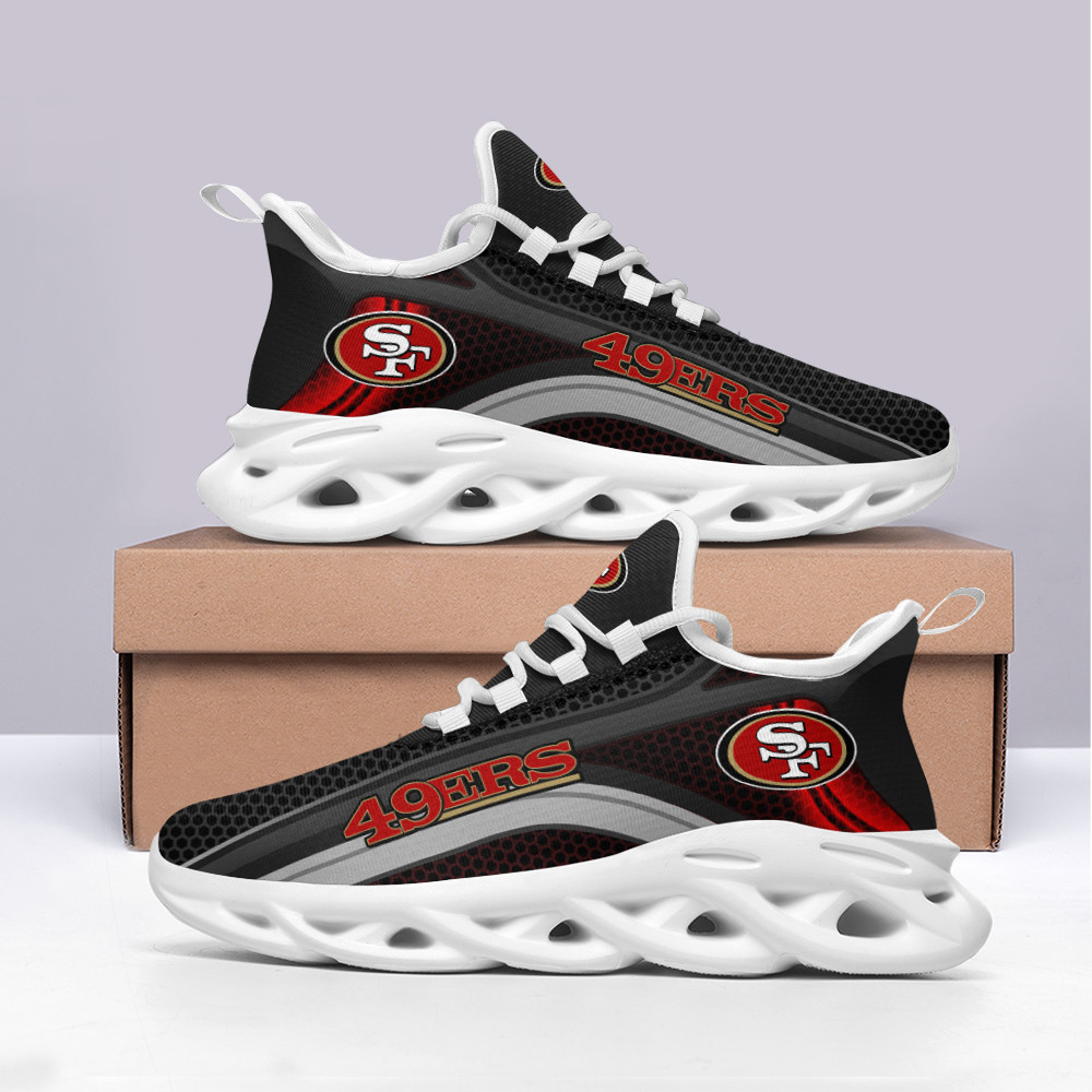 San Francisco 49ers Max Soul Shoes Sneakers for Men And Women – NFL Football Fan Shoes, Team Sneakers