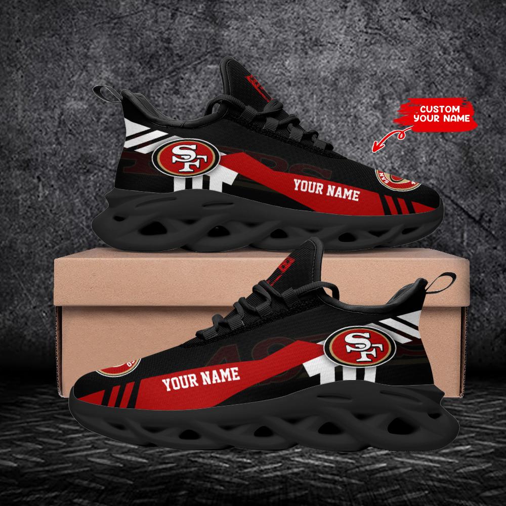 San Francisco 49ers Max Soul Shoes Sneakers for Men And Women – NFL Football Fan Shoes, Team Sneakers - Image 4