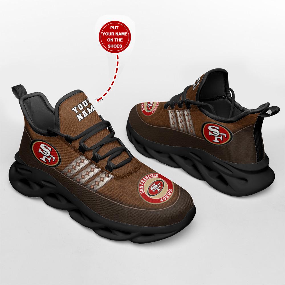 San Francisco 49ers Max Soul Shoes Sneakers for Men And Women – NFL Football Fan Shoes, Team Sneakers - Image 4