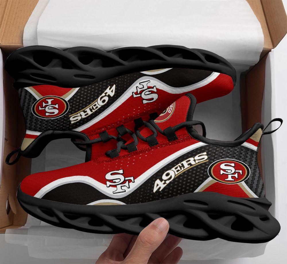San Francisco 49ers Max Soul Shoes Sneakers for Men And Women – NFL Football Fan Shoes, Team Sneakers - Image 4