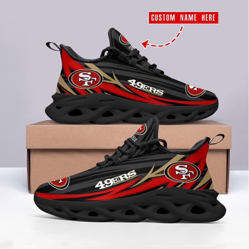 San Francisco 49ers Max Soul Shoes Sneakers for Men And Women – NFL Football Fan Shoes, Team Sneakers - Image 3