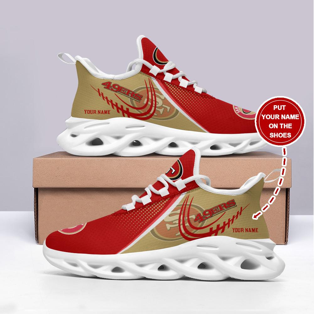 San Francisco 49ers Max Soul Shoes Sneakers for Men And Women – NFL Football Fan Shoes, Team Sneakers - Image 3
