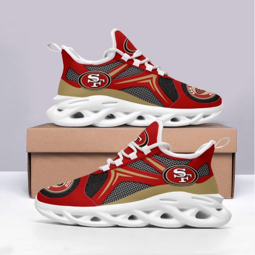 San Francisco 49ers Max Soul Shoes Sneakers for Men And Women – NFL Football Fan Shoes, Team Sneakers - Image 3