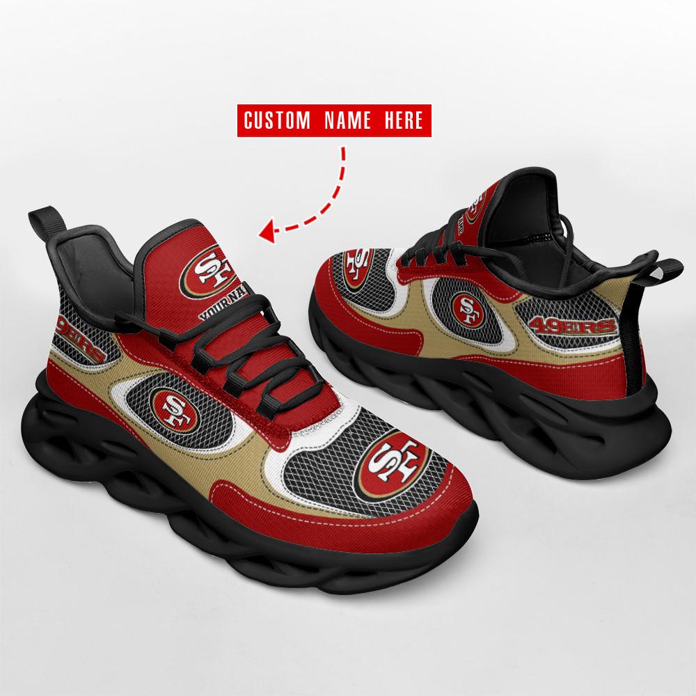 San Francisco 49ers Max Soul Shoes Sneakers for Men And Women – NFL Football Fan Shoes, Team Sneakers - Image 4