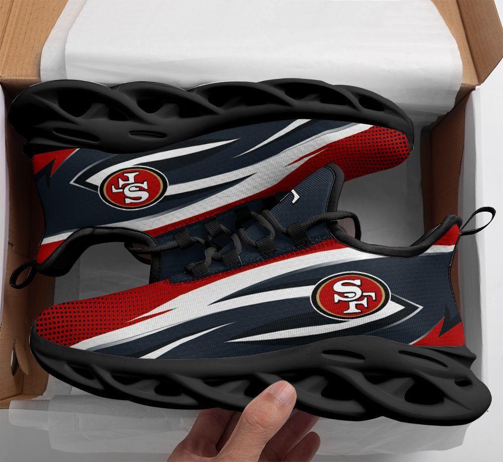 San Francisco 49ers Max Soul Shoes Sneakers for Men And Women – NFL Football Fan Shoes, Team Sneakers - Image 3