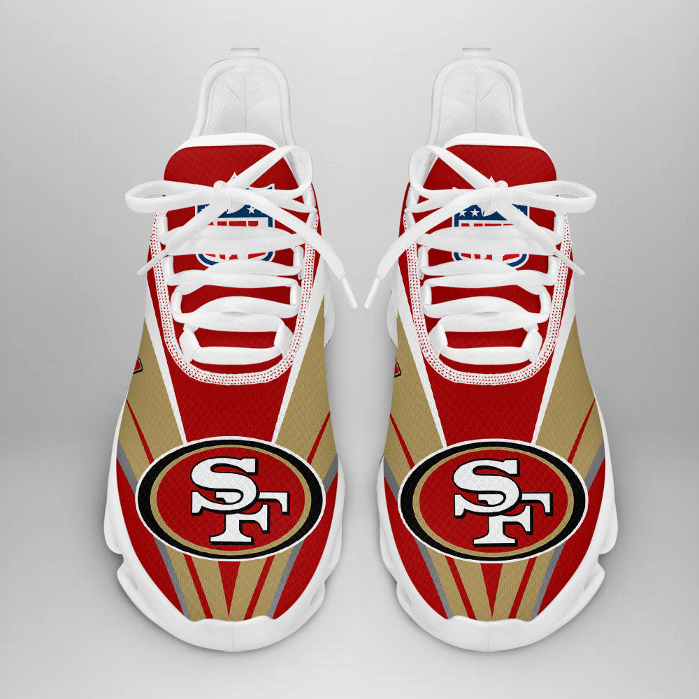 San Francisco 49ers Max Soul Shoes Sneakers for Men And Women – NFL Football Fan Shoes, Team Sneakers - Image 4