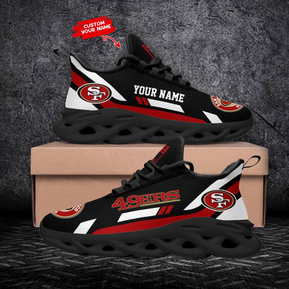 San Francisco 49ers Max Soul Shoes Sneakers for Men And Women – NFL Football Fan Shoes, Team Sneakers - Image 3