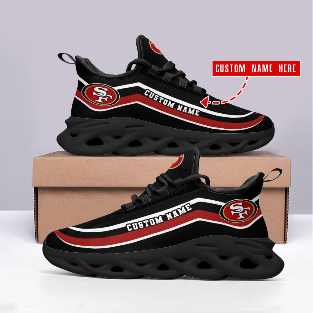 San Francisco 49ers Max Soul Shoes Sneakers for Men And Women – NFL Football Fan Shoes, Team Sneakers - Image 3