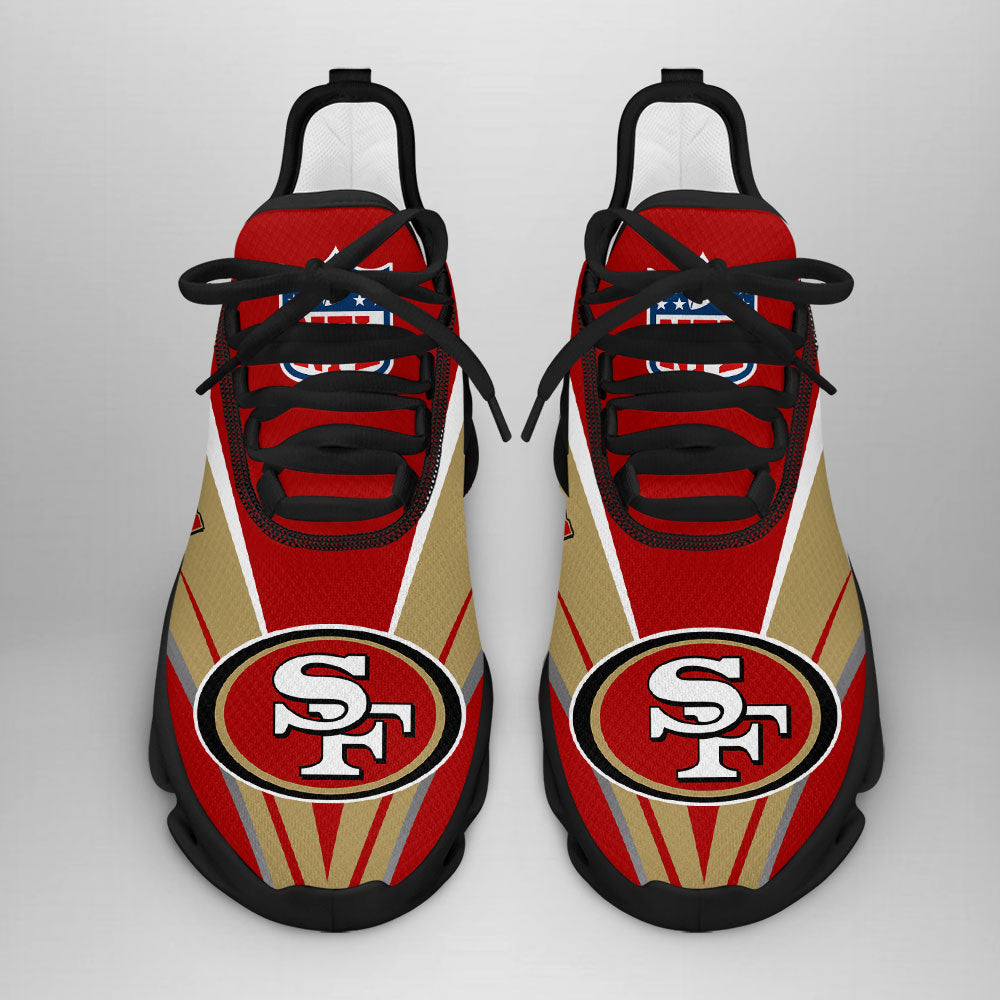 San Francisco 49ers Max Soul Shoes Sneakers for Men And Women – NFL Football Fan Shoes, Team Sneakers - Image 3