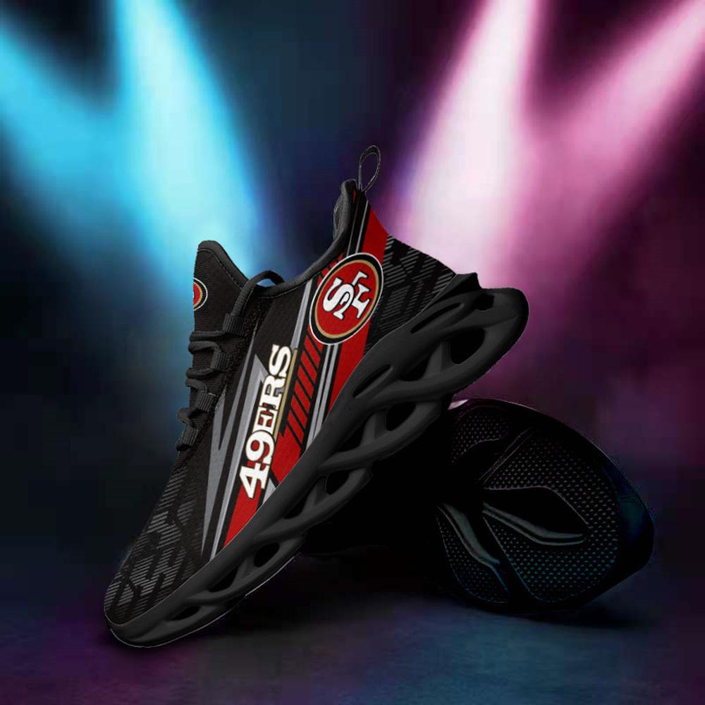 San Francisco 49ers Max Soul Shoes Sneakers for Men And Women – NFL Football Fan Shoes, Team Sneakers - Image 4