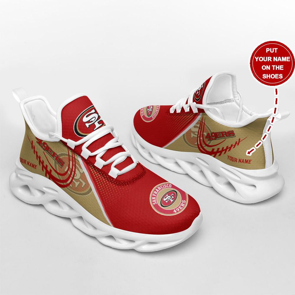 San Francisco 49ers Max Soul Shoes Sneakers for Men And Women – NFL Football Fan Shoes, Team Sneakers - Image 4