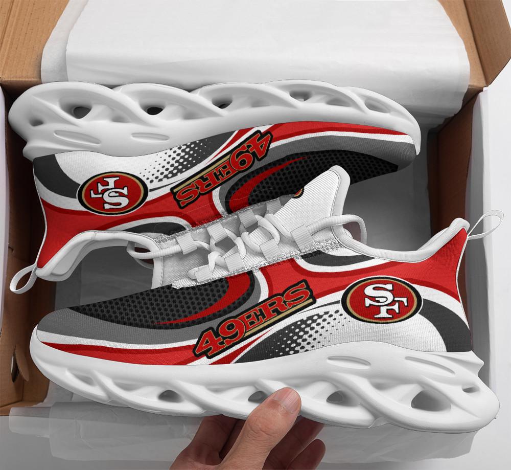 San Francisco 49ers Max Soul ShoesSneakers for Men And Women – NFL Football Fan Shoes, Team Sneakers - Image 3