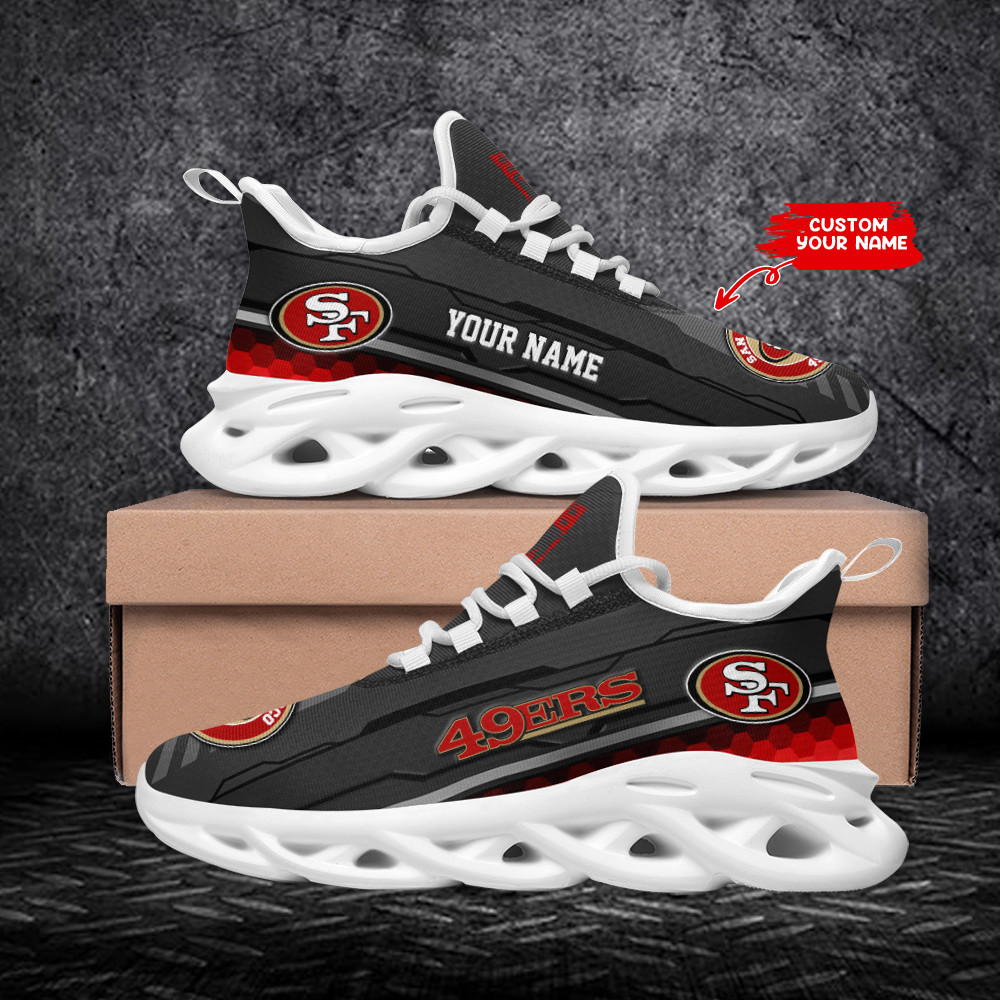 San Francisco 49ers Max Soul ShoesSneakers for Men And Women – NFL Football Fan Shoes, Team Sneakers