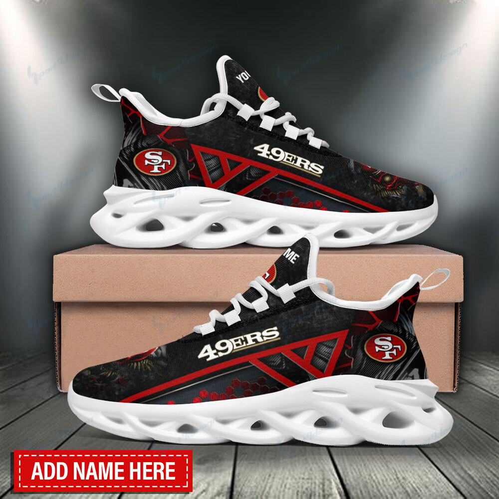 San Francisco 49ers Max Soul ShoesSneakers for Men And Women – NFL Football Fan Shoes, Team Sneakers