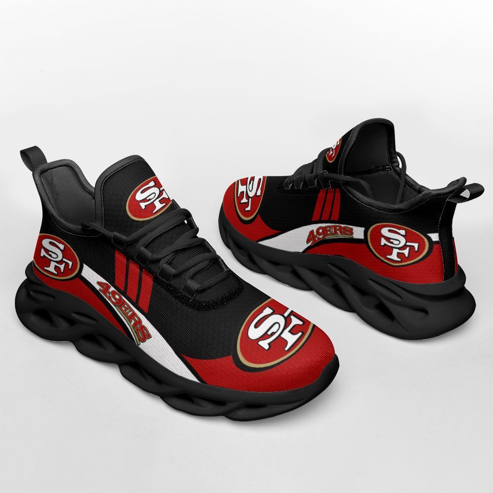 San Francisco 49ers Max Soul ShoesSneakers for Men And Women – NFL Football Fan Shoes, Team Sneakers
