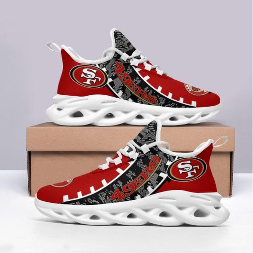San Francisco 49ers Max Soul ShoesSneakers for Men And Women – NFL Football Fan Shoes, Team Sneakers - Image 3