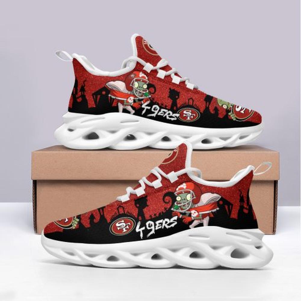 San Francisco 49ers Max Soul ShoesSneakers for Men And Women – NFL Football Fan Shoes, Team Sneakers - Image 3