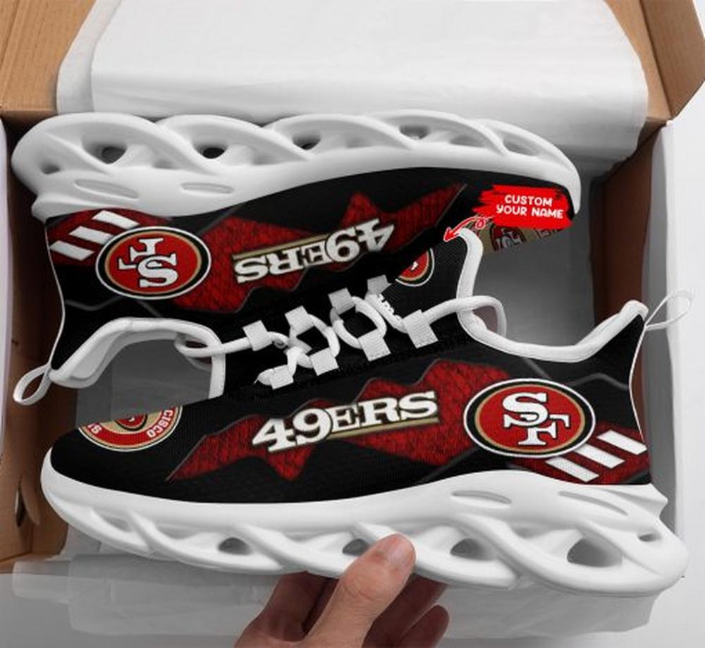San Francisco 49ers Max Soul ShoesSneakers for Men And Women – NFL Football Fan Shoes, Team Sneakers - Image 5