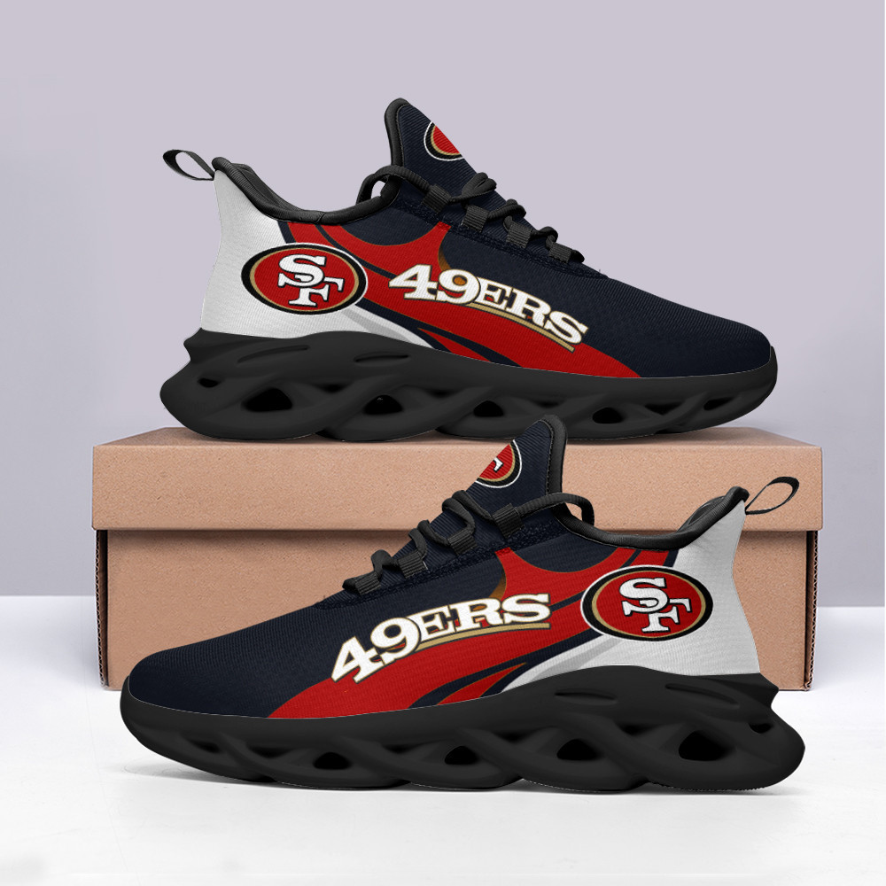 San Francisco 49ers Max Soul ShoesSneakers for Men And Women – NFL Football Fan Shoes, Team Sneakers