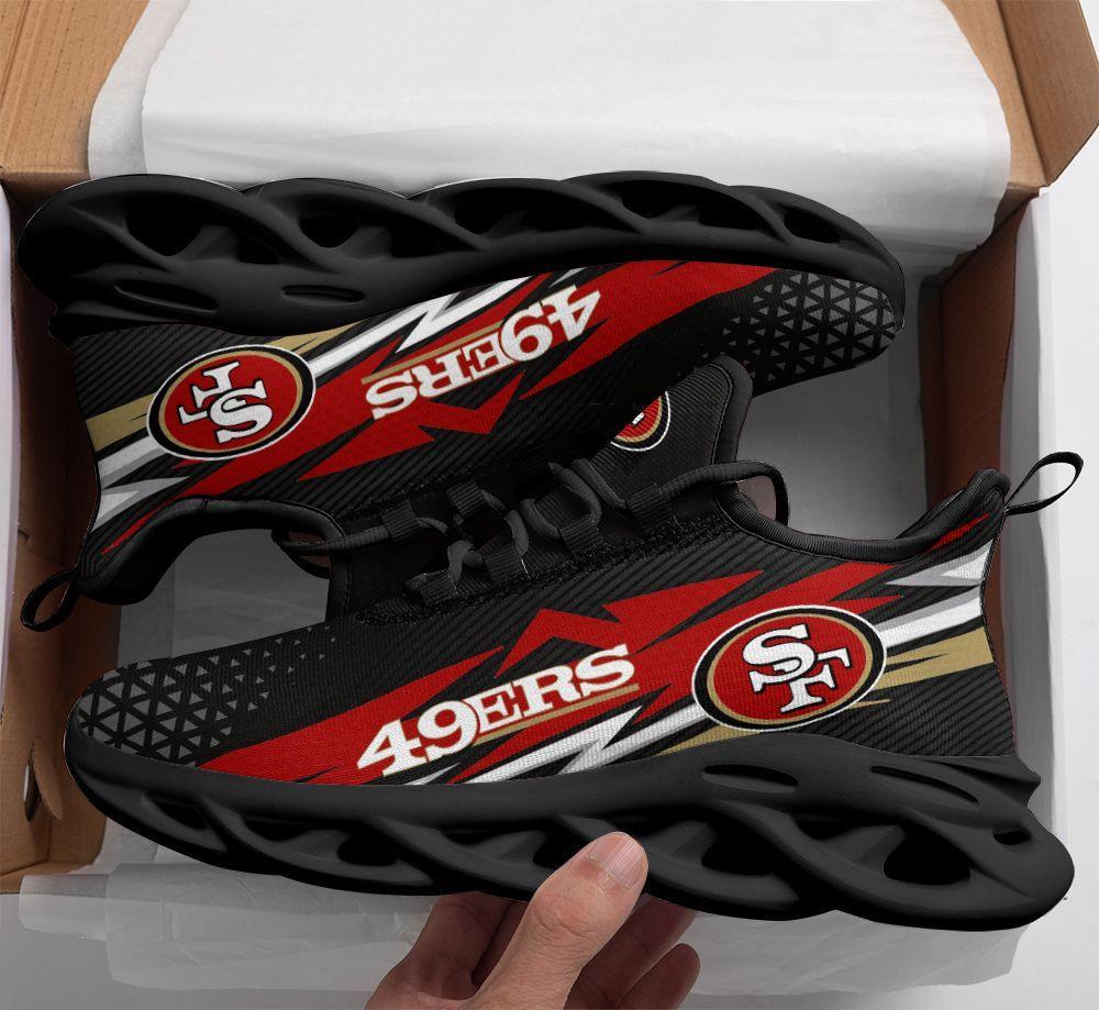 San Francisco 49ers Max Soul ShoesSneakers for Men And Women – NFL Football Fan Shoes, Team Sneakers - Image 3