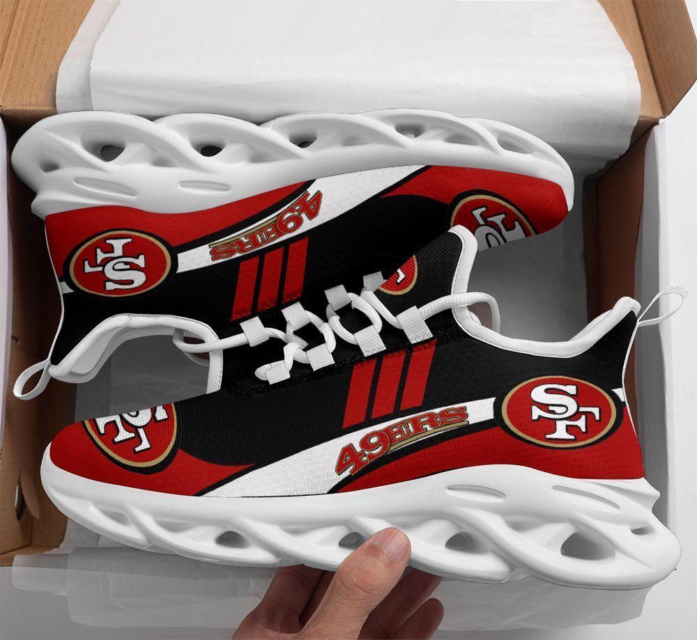 San Francisco 49ers Max Soul ShoesSneakers for Men And Women – NFL Football Fan Shoes, Team Sneakers - Image 4