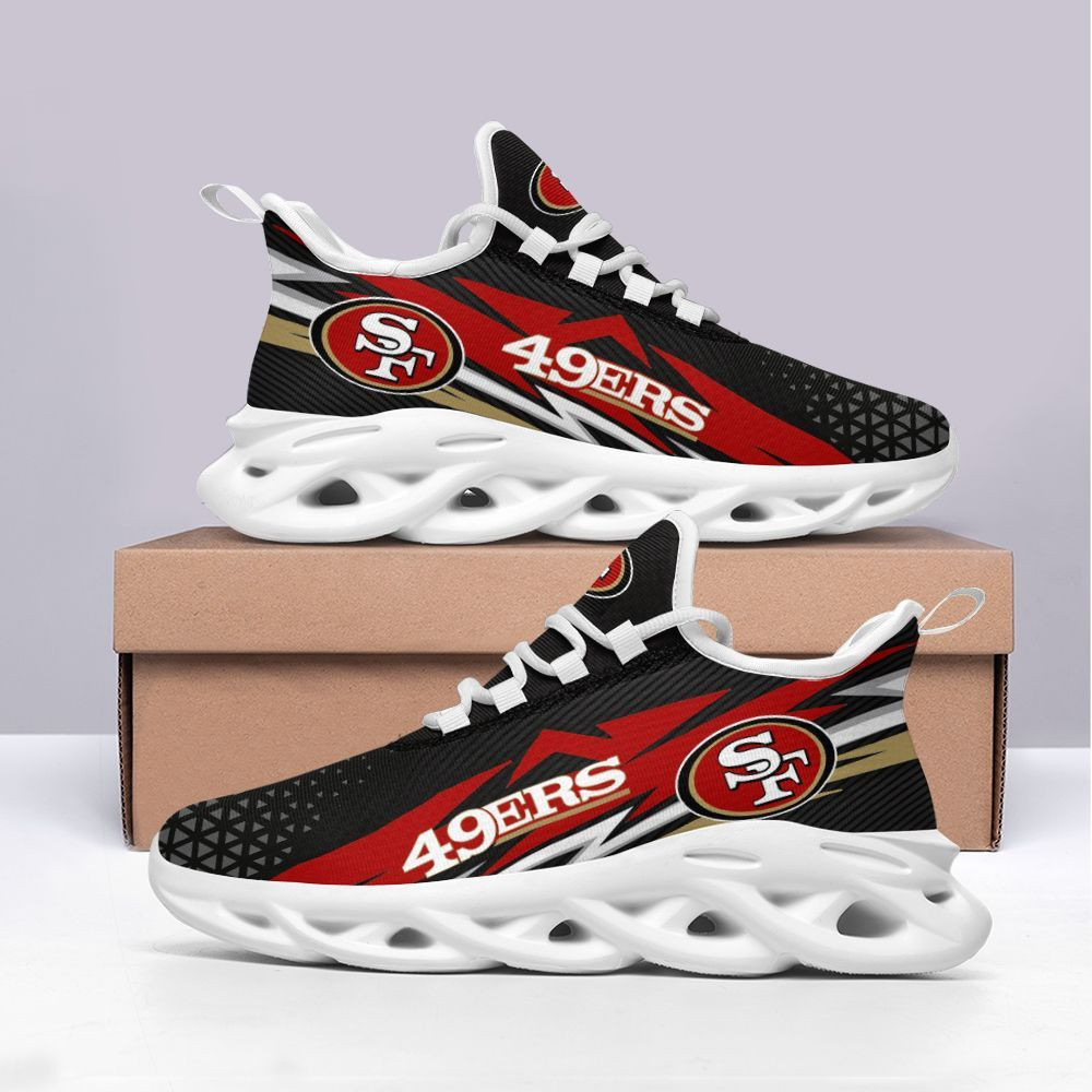 San Francisco 49ers Max Soul ShoesSneakers for Men And Women – NFL Football Fan Shoes, Team Sneakers